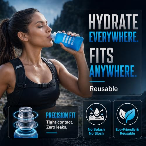 FITLY Soft Flask - Shrink As You Drink Water Bottle for Hydration