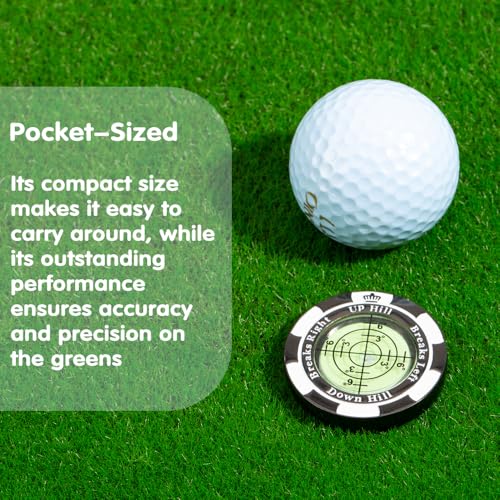 SlopeMaster Green Reader - Precision Golf Ball Marker - Black