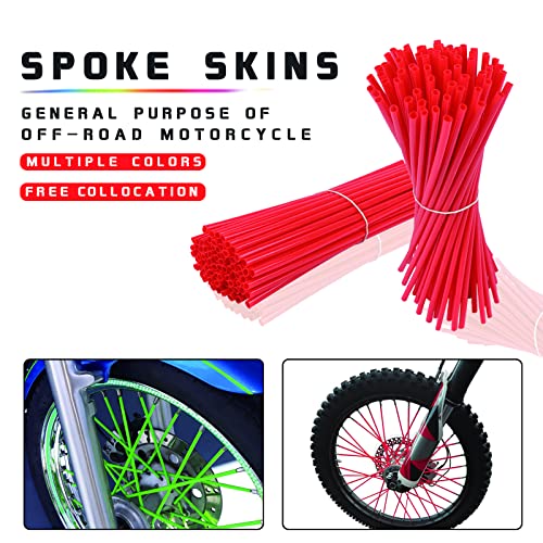 72 Pcs Pink Motorcycle Spoke Skin Covers - Wheel Decoration