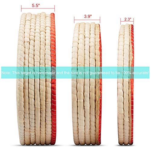 KAINOKAI 20in 3-Layer Traditional Hand-Made Straw Archery Target for Recurve/Longbow