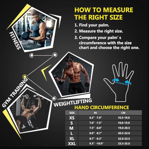 Ventilated Weight Lifting Workout Gloves with Wrist Support