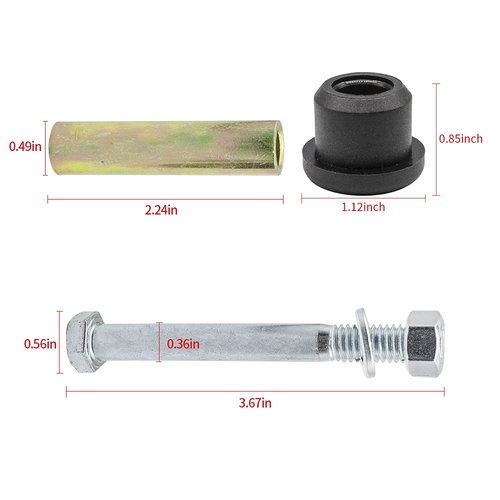 DRIVE UP Front or Rear Leaf Spring for Club Car DS Golf Cart, Polyurethane Bushing and Sleeve and Screw Kit, OEM 1015583 1012303 8755