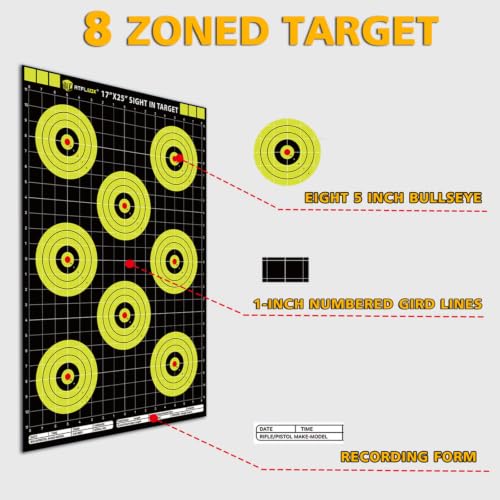 Atflbox Sight in Shooting Range Paper Target, 17X25 Inch High