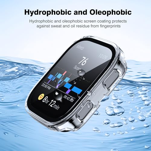 Amazfit Bip 6 Case with Tempered Glass Protector - Clear 1