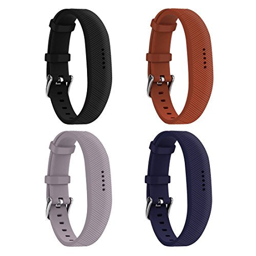 Soft Silicone Replacement Bands for Fitbit Flex 2 - 4 Pack