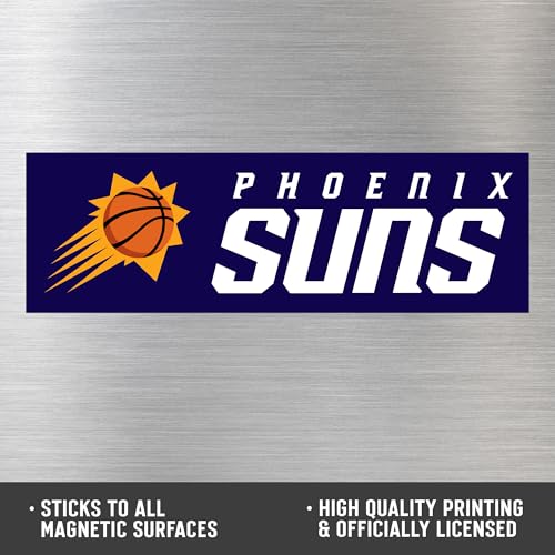 Phoenix Suns 4x10 Team Spirit Magnet - Durable Vinyl Sports Decal