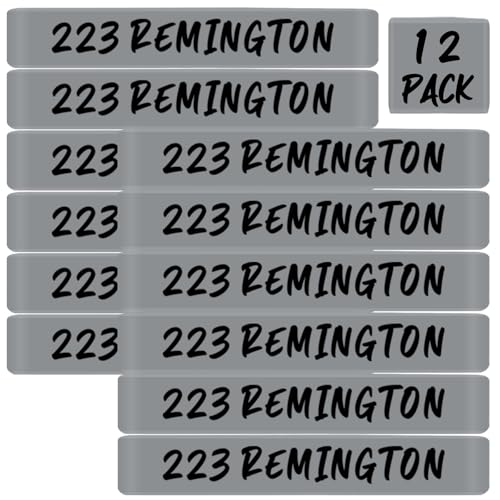 Magazine Marking Bands for .223 Remington - 12 Pack Gray-Black