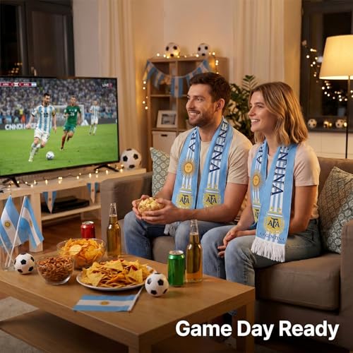 Uruguay Soccer Fan Scarf - Double-Sided Print, 55.11"