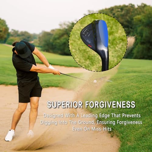 60 Degree Full Face Golf Wedge - Forged Gap Sand Lob Wedge