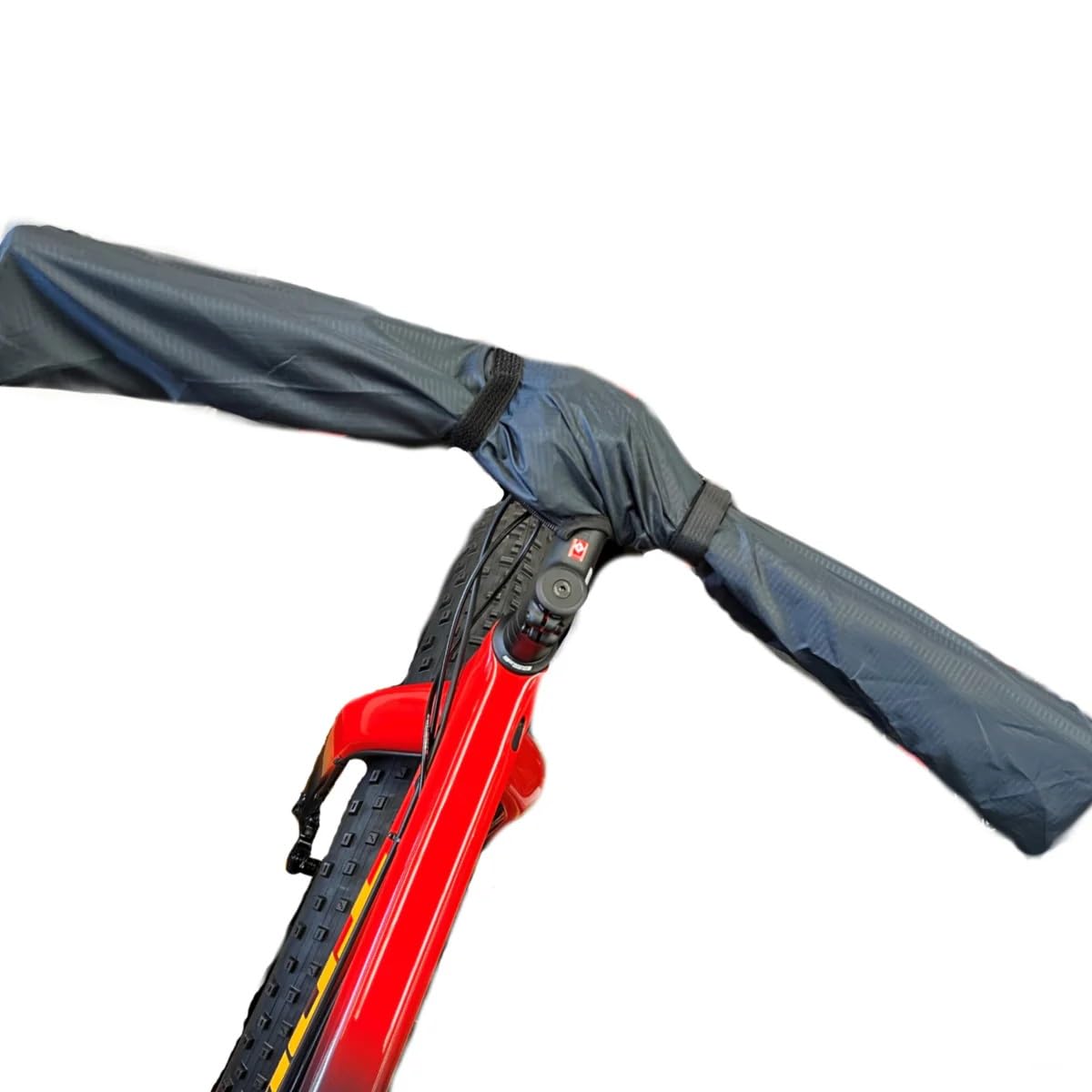 BiKase Durable E-Bike Handlebar Cover - Universal Fit Ripstop Nylon Protection for Controls & Bars, Waterproof Zip-Up Design