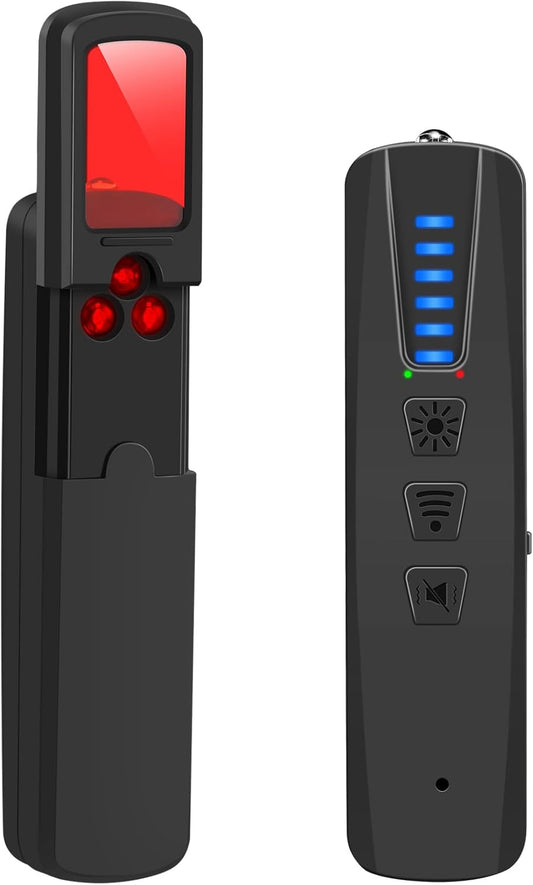 AI Bug Detector & Hidden Camera Finder - Rechargeable RF WiFi Signal Scanner for Travel, Office & Home