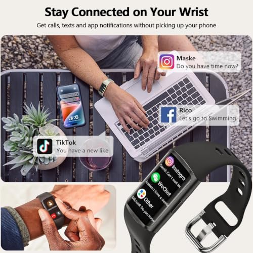 Slim Fitness Tracker with Heart Rate, Blood Pressure, and Sleep Monitor