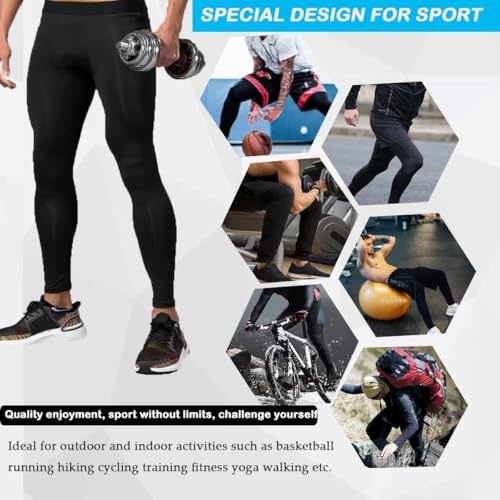 Men's Compression Pants for Running, Gym & Sports Tights