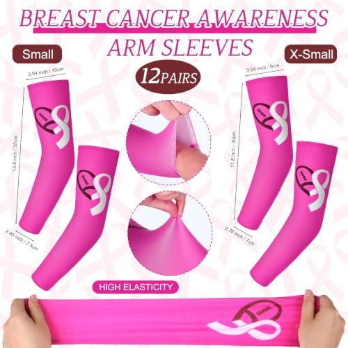Cozypower Breast Cancer Awareness Sleeves & Socks Set X-Small Pink 12