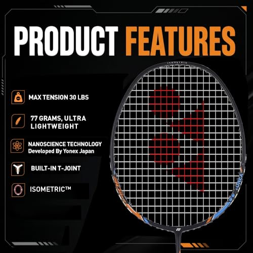 Nanoray 10F Hi-Flex Badminton Racquet - Black