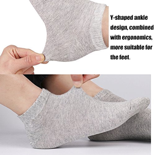 Ankle Socks - 10 Pairs Low-Cut Cotton No Show Socks - Multicolor