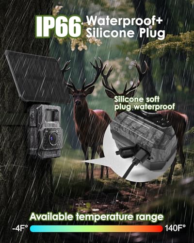 4K 64MP WiFi Bluetooth Night Vision Game Camera - Greige