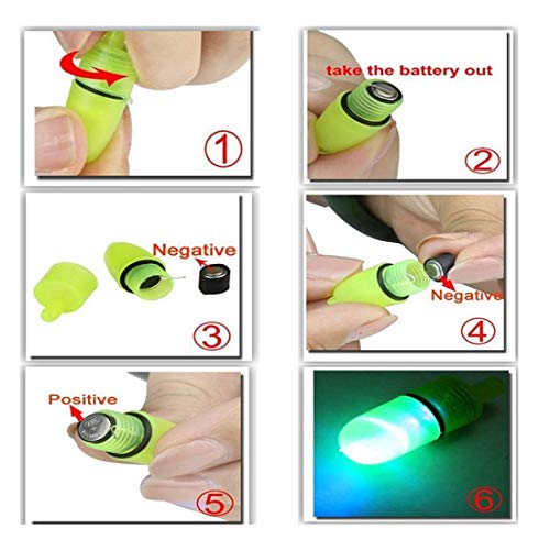 Fishing Bell and Night Light Kit, 20 Pcs Fish Bite Bait Alarm with