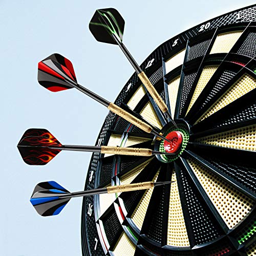 Soft Tip Darts Set - 12 Pcs Plastic Tip Darts with 36 Replacement Tips - Red, Blue, Green