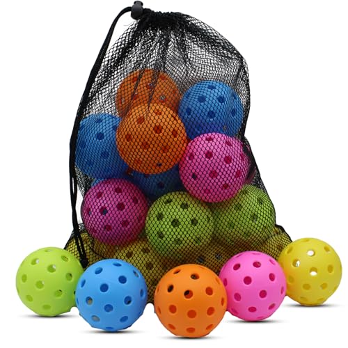 Outdoor Pickleball Balls - USAPA Approved 20 Pack - Multicolour
