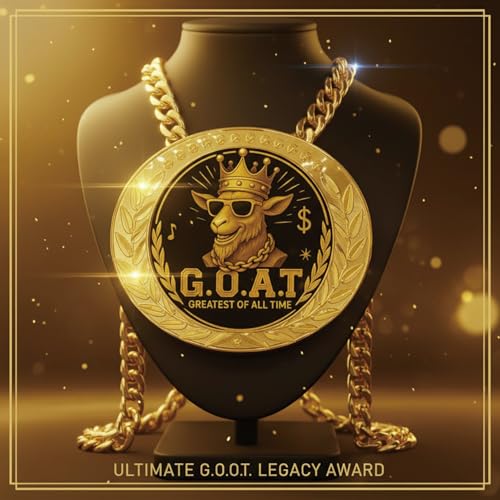 6" Goat Medal Champion Chain – Funny Sports Award - G.O.A.T