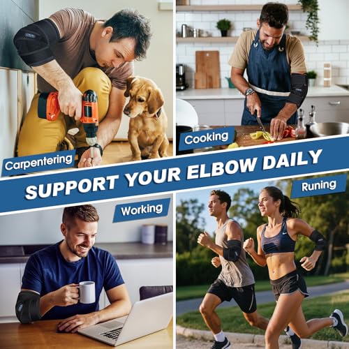 Elbow Brace for Cubital Tunnel - Ulnar Nerve Support, Black - One Size