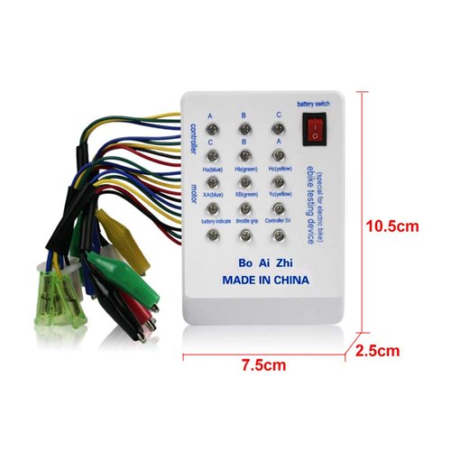 BNYTXV 24V/36V/48V/60V/72V Electro Car E-Bike Scooter Brushless Motor Controller Tester