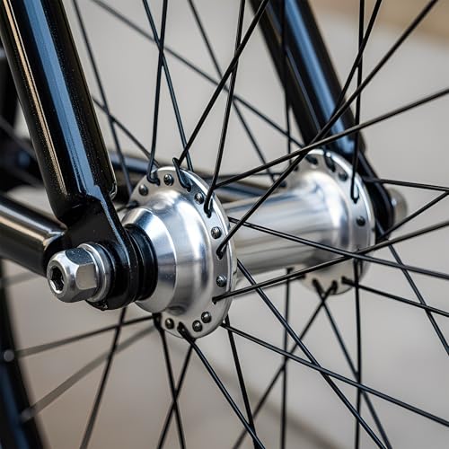 14G Stainless Steel Bicycle Spokes Set - 12pcs 290mm Black
