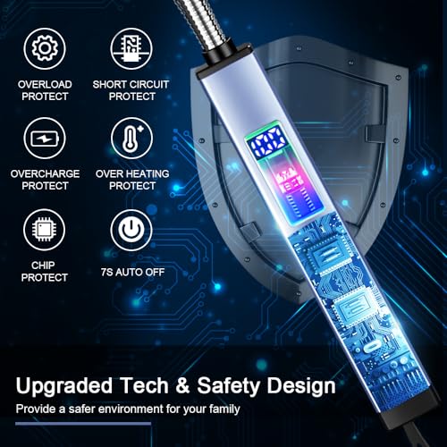 Electric Candle Lighter with 360° Flexible Neck - Blue
