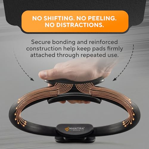 Pilates Ring - 13" Magic Circle for Inner Thighs - Carbon Black