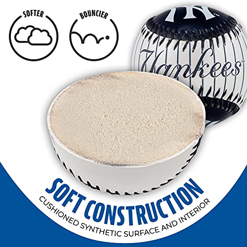 New York Yankees Soft Baseball - Cushioned Toy for Kids & Decor