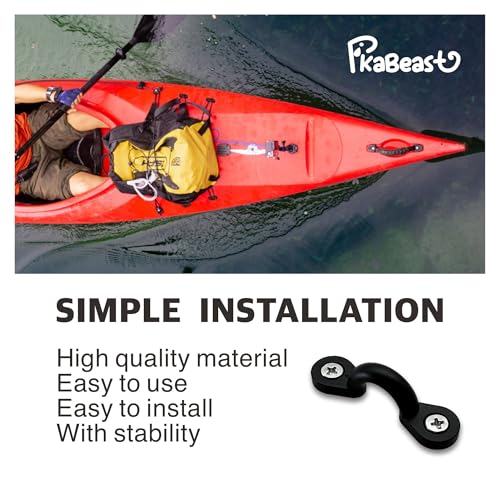 Premium Nylon Bungee Deck Loops Kit - 20Pcs with Stainless Steel Screws
