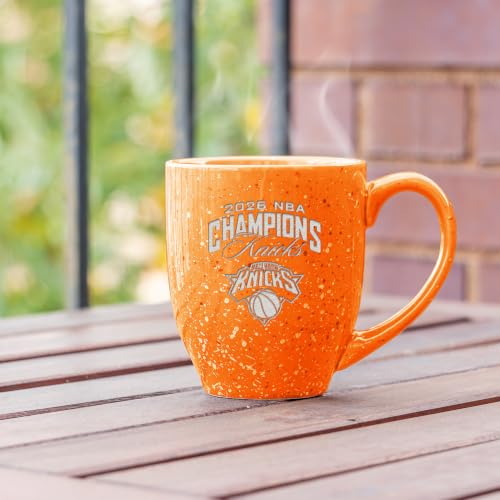 New York Knicks 16oz Laser Engraved Ceramic Coffee Mug - NBA Champions 2026