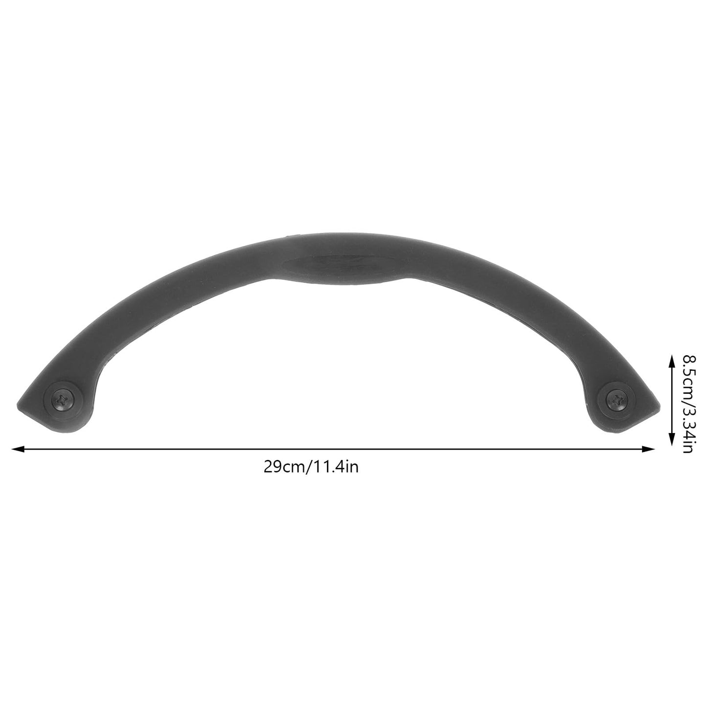 Sewroro Rubber Skateboard Bumper Strip Protection for Snowboard Edge Cover, Anti-Collision Strip for Longboard Deck, Black, 11. 41 X 3. 34 Inches