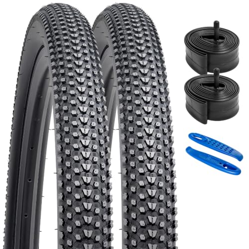 YunSCM 26x2.10 Mountain Bike Tires with Tubes, Schrader Valve