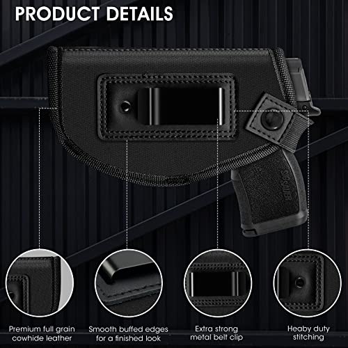 IWB Concealed Carry Holster - Right Hand Universal Gun Holster