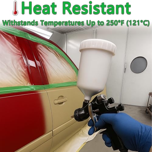 Painters Tape for Car, Automotive Masking Tape, Heat Resistant to 250¡ÆF, No Residue, Green Auto Body Paint Tape (3, 0.7in)