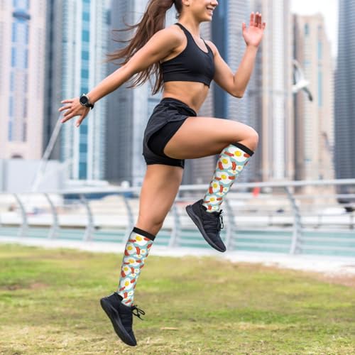 Wyayazh Unisex Knee High Compression Socks - Support & Sports Wear