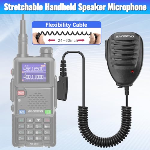 Ham Radio Speaker Mic for BAOFENG UV-5R, 2-Pack Handheld Accessories