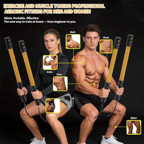Ropeless Battle Ropes 4.0 - Heavy Duty Portable Steel Core, Standard