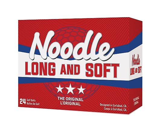 TaylorMade Noodle Golf Balls 2024, Long & Soft - 24 Pack