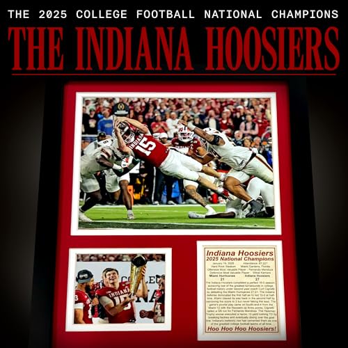 Indiana Hoosiers 2025 CFP National Champions Framed Collage - 12"x15"