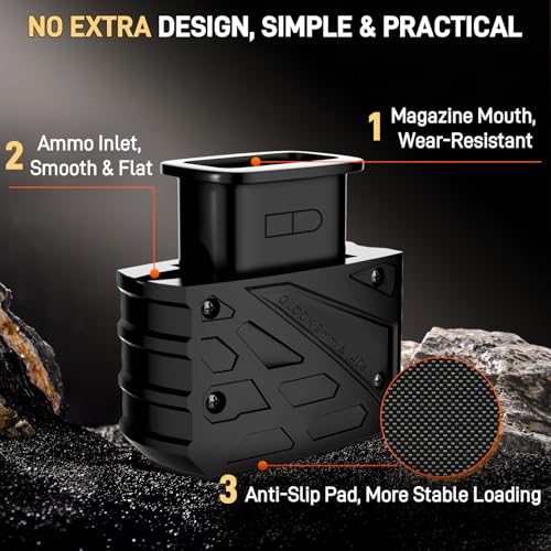 Glock Speed Loader for 9mm/.40 S&W - Quick Loading - Matte Black