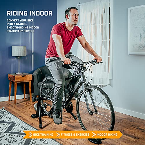 Fluid Bike Trainer Stand - Portable Stainless Steel Indoor Cycling