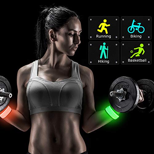 LED Light Up Slap Bracelets - 6 Pack Night Safety Bands