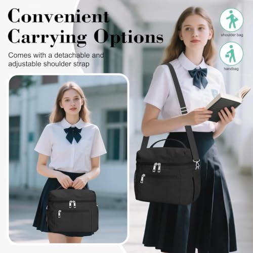 DALINDA Insulated Lunch Box Women Men Leak-Proof Cooler Bag