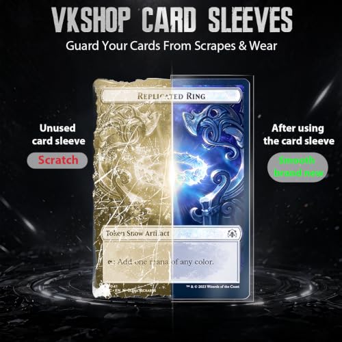 500 Clear Card Sleeves for Trading Cards - MTG, Yu-Gi-Oh, Sports