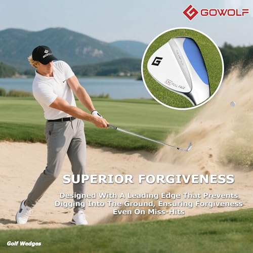 Golf Wedge 60 Degree - Forged Full Face Gap & Lob Wedge for Men