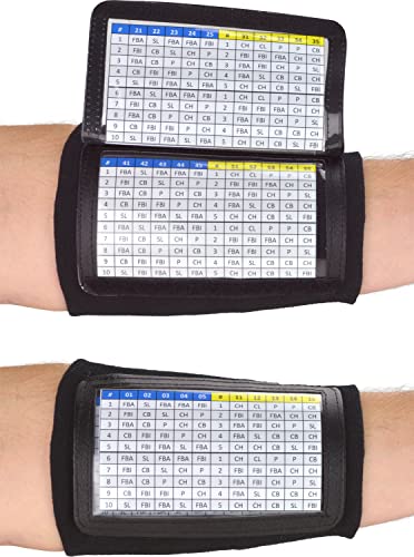 Adult Triple Wrist Coach - Football & Baseball Wristbands - Black