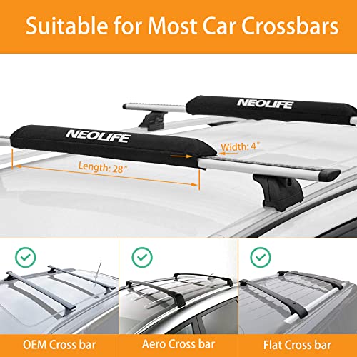 Soft Roof Rack Pads for Surfboards, SUP & Snowboards - 28 Inch